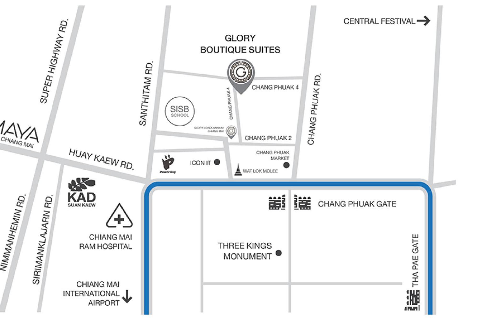 Glory Boutique Suites 清迈古城荣耀精品酒店 شيانغ ماي المظهر الخارجي الصورة
